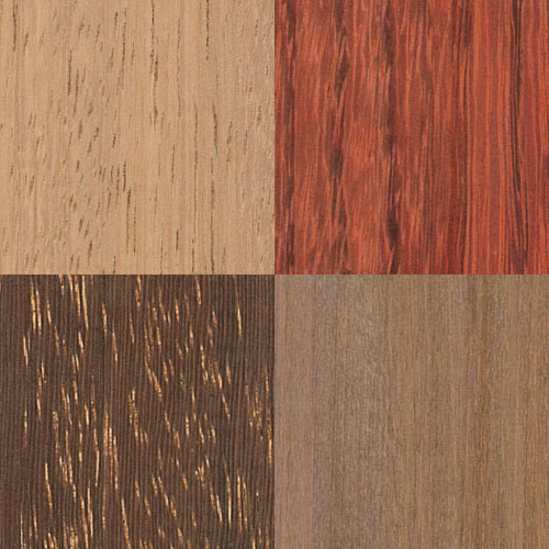 Iroko, Padouk, Bongassi, Ipé