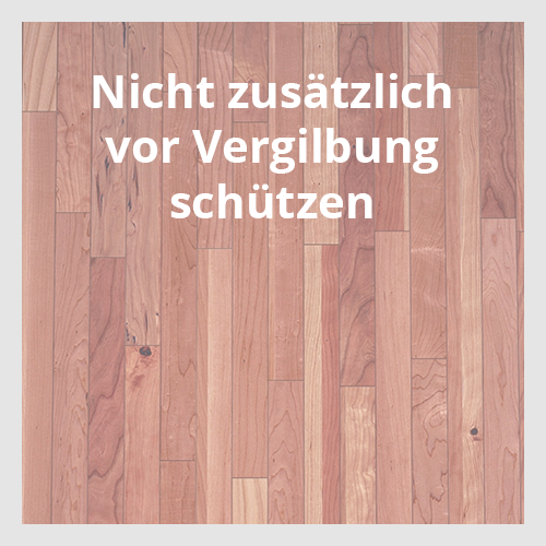 Kein Schutz vor Vergilbung